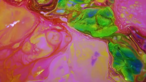 Dynamic Abstract Colorful Liquid Swirls