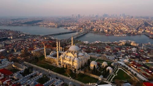 Stadtbild und Moschee der Stadt Istanbul