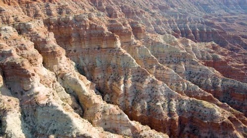 Aerial shot of the amazing rock formations on southern Utah.