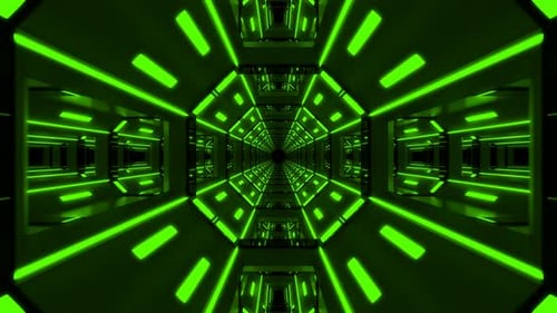 Green Tunnel Background