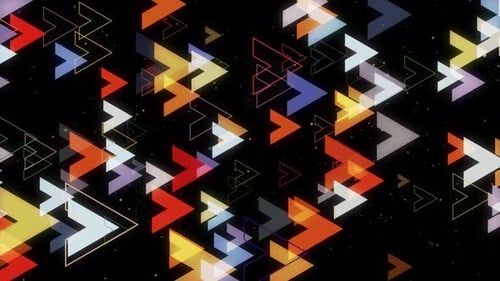 Neon Background Arrow 03