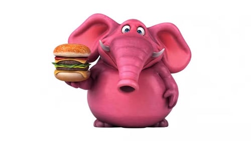 Lustiger Elefant - 3D-Animation