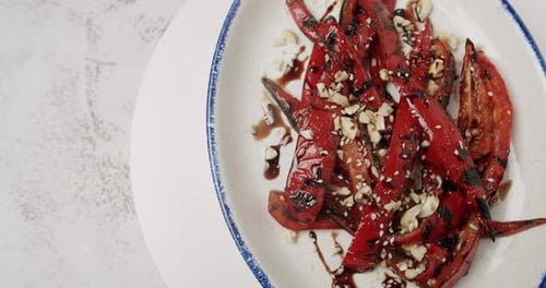 Grilled Red Peppers