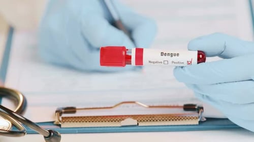 Positive Dengue Test, Medical Professional Recording Results
