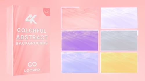 Colorful Abstract Fluid Wavy Background Loops