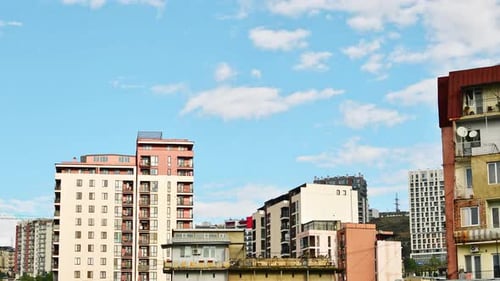 New And Old Block Real Estate Houses In Tbilisi, Georgia