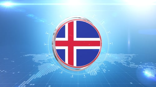 Futuristic Circle Broadcast Intro with Digital World Map