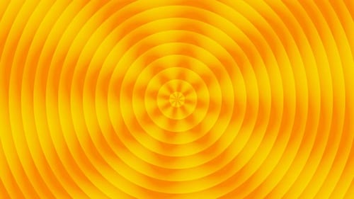 Abstract Rotating Sun Rays on Orange Background