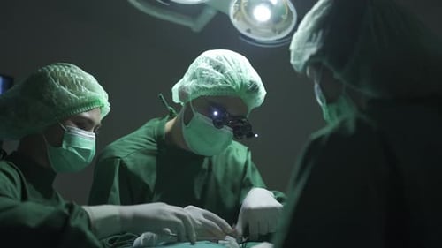 surgeon doctor team working surgical health care in hospital operation room, disease medicine health