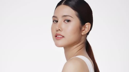 Beautiful Young Adult Posing for Beauty Shot