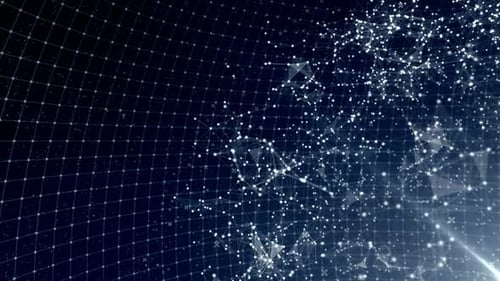 Seamless Abstract Digital Network Connections Background Loop