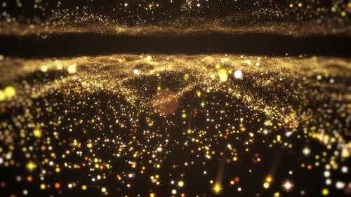 Gold Particle Awards Background