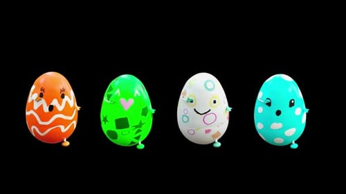 61 Easter Day Eggs Dancing HD