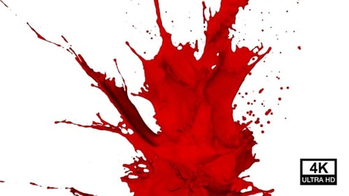 Roter Farbspray 4K