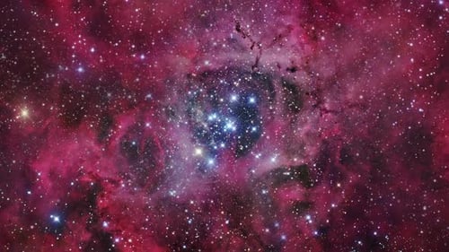 Vibrant Nebula and Starfield in Deep Space