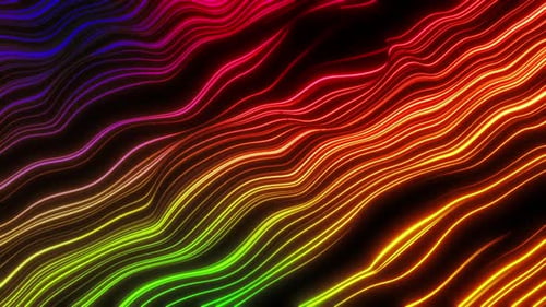 simulation du mouvement des lignes de différentes couleurs