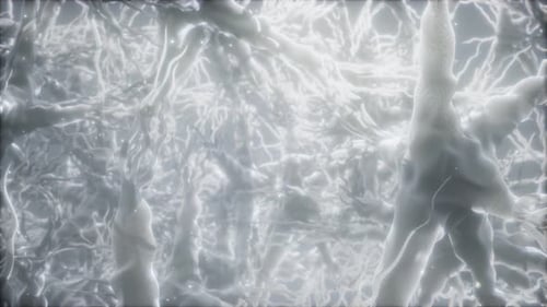 Animated 3D Neural Network Connection in Abstract Background