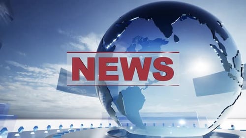 Modern 3D Globe News Broadcast Opener