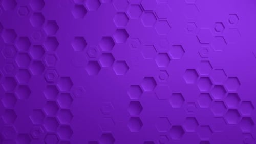 Purple Abstract Hexagon Geometric Surface Seamless Loop UHD