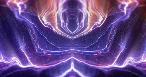 abstrakter fraktaler Linien- und Partikelhintergrund