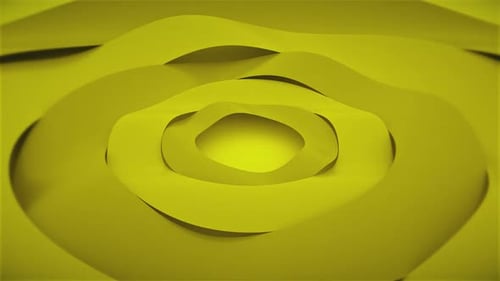 Gewellter 3d Kreis gelber Hintergrund