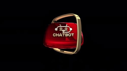 Chatbot rotierendes Schild 4K