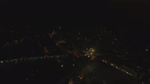Feuerwerk im Nachthimmel