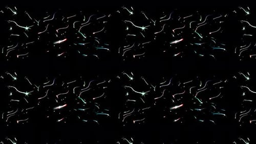 Abstract Colorful Sparkling Light Streaks Animated Background