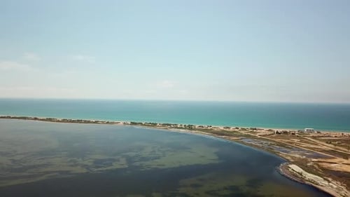 Bugaz Spit - Land Strip Between the Bugaz Estuary and the Black Sea