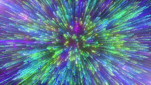 Vibrant Particle Burst Abstract Background Loop