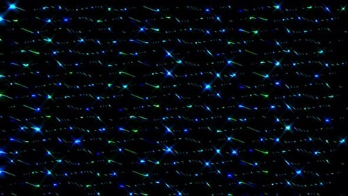 bright light lines set smooth blue glowing motion with point wave, black background