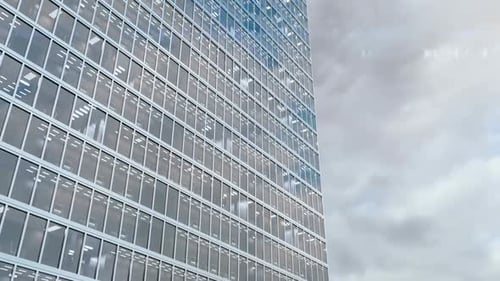 Office Building Windows and Skyscraper Building with Corporate Offices Loopable