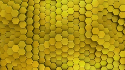 Sechseckiger Hintergrund Gold