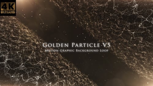 Elegant Shimmering Gold Particle Abstract Background