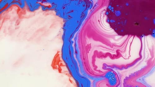 Swirling Colors Blend in an Abstract Art Background