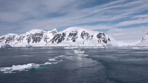 Iceberg from melting glacier. Arctic nature landscape. Beautiful places in the world. Global warming