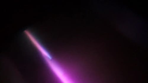 Glowing Light Streaks on a Black Background