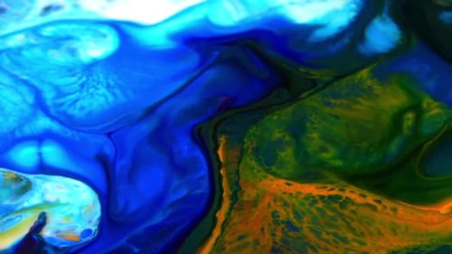 Abstract Colorful Paint Swirls