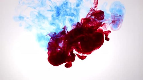 Tinte Wassertropfen Rauch Hintergrund Tropfenfarbe Explosion Logo Reveal 17