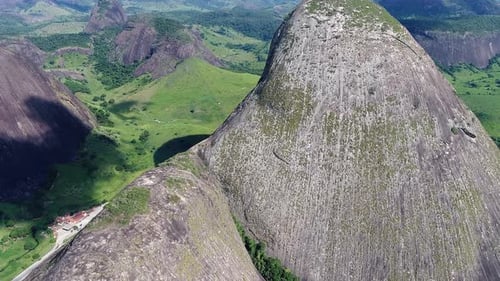 Rural landscape aerial view. Nature scenery