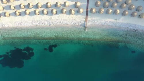 Aerial beach view.