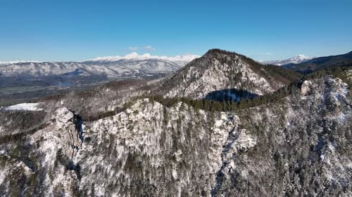 Winter morning in the mountains