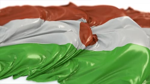 Niger-Flagge auf einer weißen Tafel