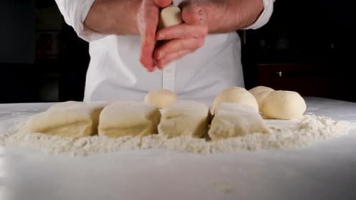 Preparing Bread Dough