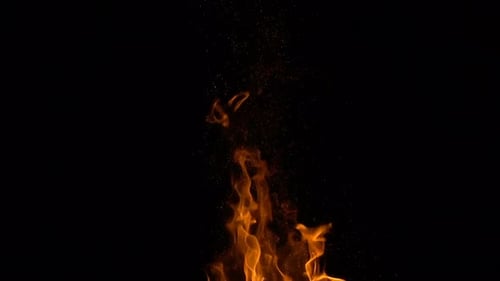 Feuer Flammen mit roten Funken