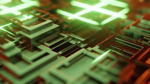 Artistic Colorful Square Wallpaper in Seamless Loop Motion