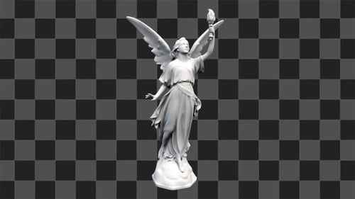 Angel Statue Rotation