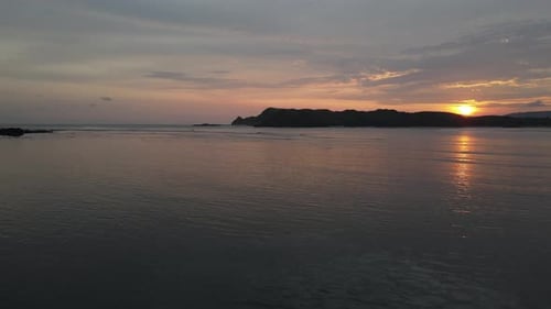 Luftbild Sonnenuntergang Strand