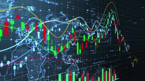 K Line Trend Chart Of Financial Securities And Stocks
