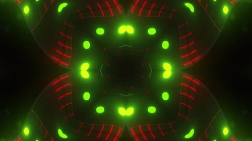 Red Green Neon Pattern Backgrounds 4k
